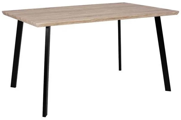 Τραπέζι OFIRA με Μαύρα πόδια Sonama 140x80x76Y εκ. 140x80x76 εκ.