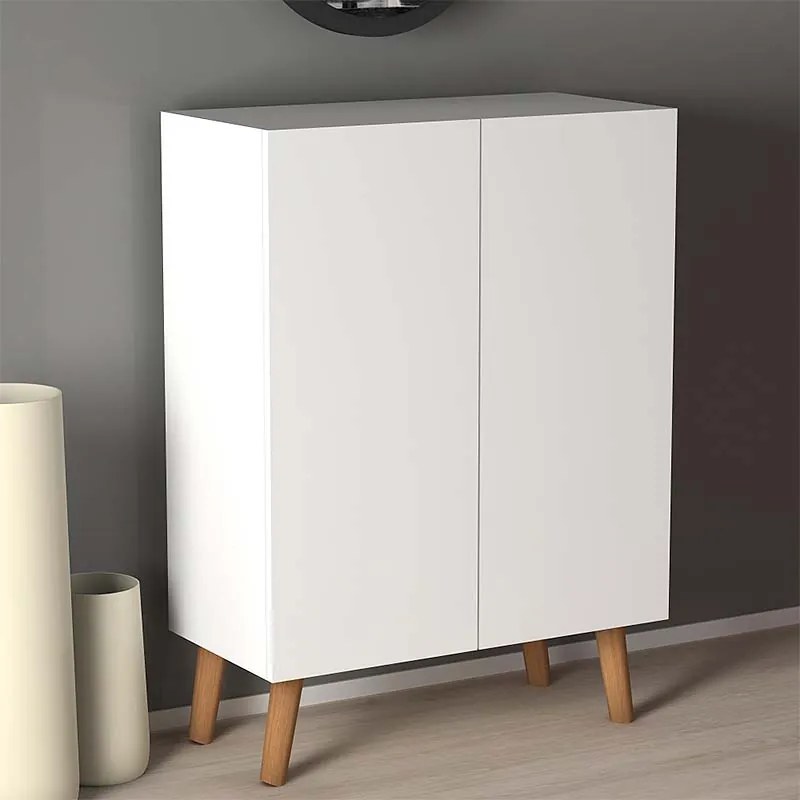 Παπουτσοθήκη Luce Megapap 12 ζευγών χρώμα λευκό 70x35x85εκ.