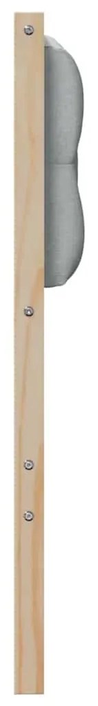 vidaXL Κεφαλάρι Άλλο Καφέ και ανοιχτό γκρι 150 cm Μασίφ ξύλο πεύκου