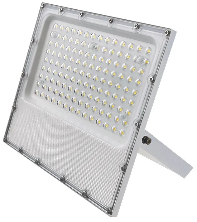 LED SMD WHITE FLOOD LUMINAIRE IP65 100W 4000K 12000Lm 100-277V AC RA80 IK08 5YRS BREATHING VALUE ACA J10040W
