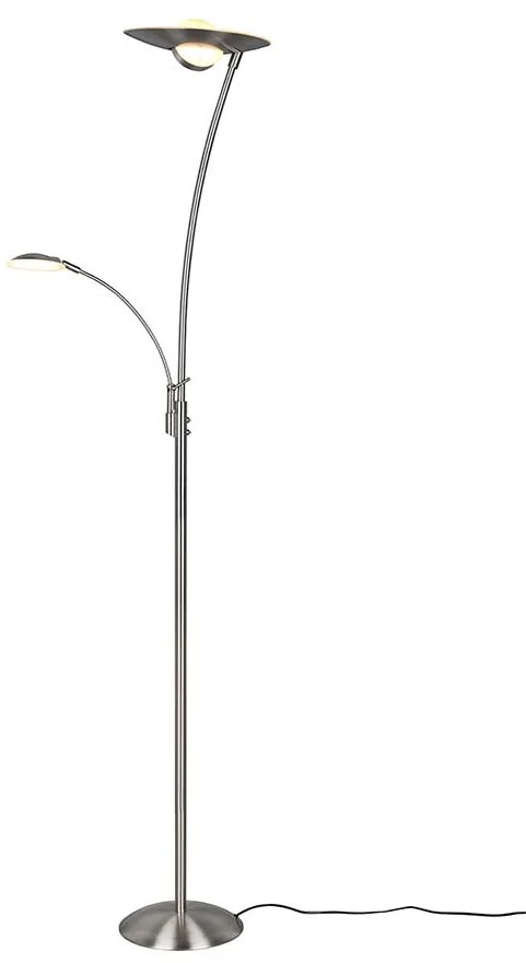 Φωτιστικό Δαπέδου Trio Lighting Granby 424310207 Νίκελ Ματ