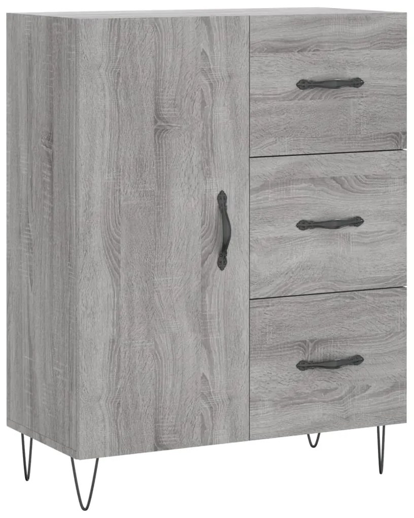vidaXL Ντουλάπι Γκρι Sonoma 69,5 x 34 x 90 εκ. από Επεξεργασμένο Ξύλο
