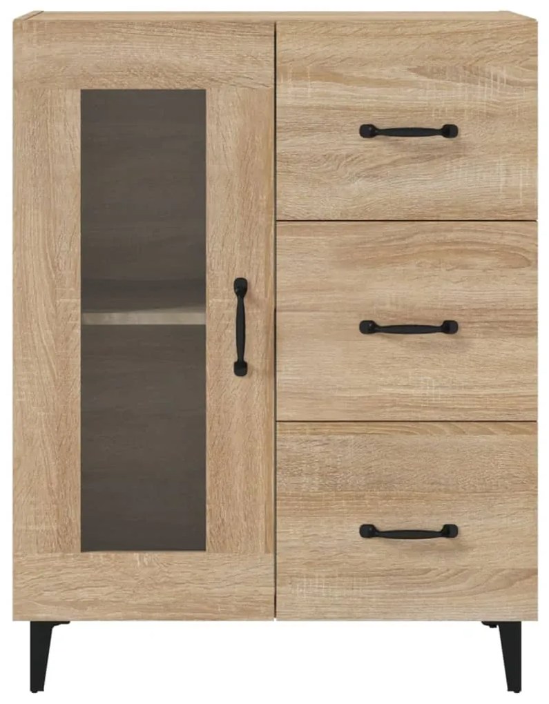 vidaXL Ντουλάπι Sonoma Δρυς 69,5 x 34 x 90 εκ. από Επεξεργασμένο Ξύλο