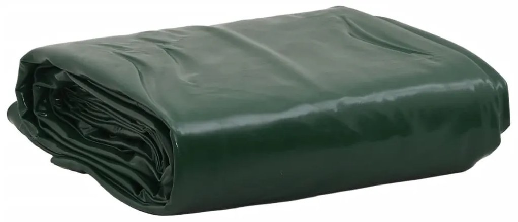 vidaXL Μουσαμάς Πράσινος 5 x 6 μ. 650 γρ./μ²