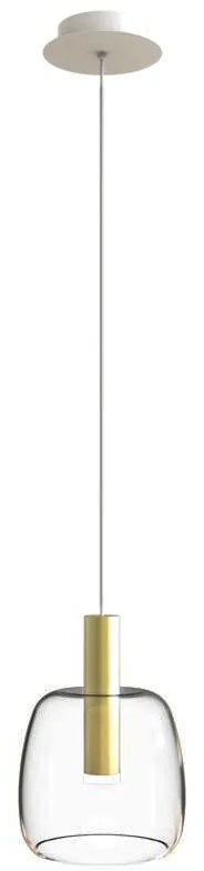 Φωτιστικό Οροφής Μονόφωτο LED Zambelis 1968 Clear Glass
