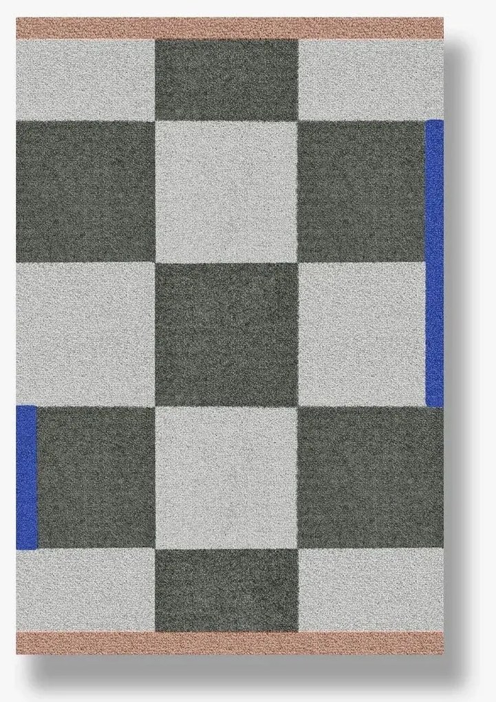Χαλί Square S - Nylon Καρό Μοτίβο Σκούρο Πράσινο W55 x L80 cm METTE DITMER