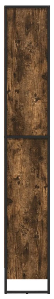 vidaXL Βιβλιοθήκη 2 pcs Καπνιστό Δρύς 80 x 30 x 155 εκ