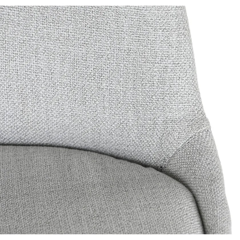 Καρέκλα Τραπεζαρίας DKD Home Decor πολυεστέρας Ανοιχτό Γκρι Eik (48 x 44 x 84 cm)