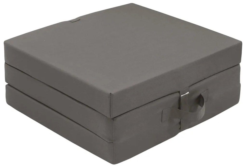 vidaXL 282826 Trifold Foam Mattress 190 x 70 x 9 cm Grey