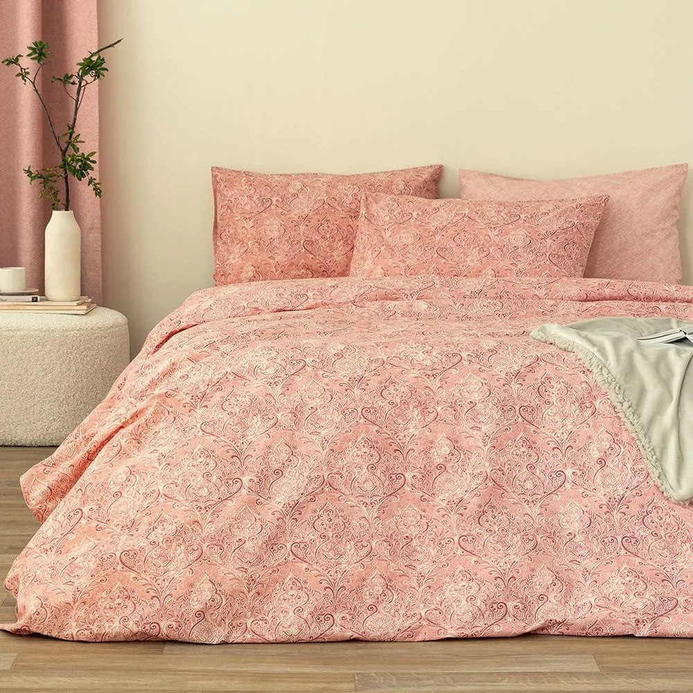 Παπλωματοθήκη FL6244 (Σετ 3τμχ) Coral Palamaiki Υπέρδιπλo 240x250cm 100% Βαμβάκι