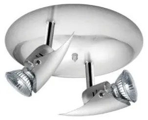 Σποτ Φωτιστικό Οροφής 2xGU10 ALIEN ΦOS_ME-17-01004-5-Νίκελ Ματ 17-01004-5