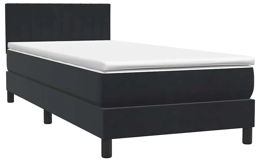 ΚΡΕΒΑΤΙ BOXSPRING ΜΕ ΣΤΡΩΜΑ ΜΑΥΡΟ 90X220 ΕΚ. ΒΕΛΟΥΔΙΝΟ 3316433