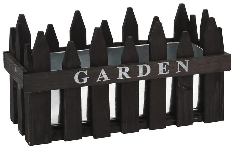 Ζαρντινιέρα με σχέδιο φράχτη και διαστάσεις 35x15x18cm