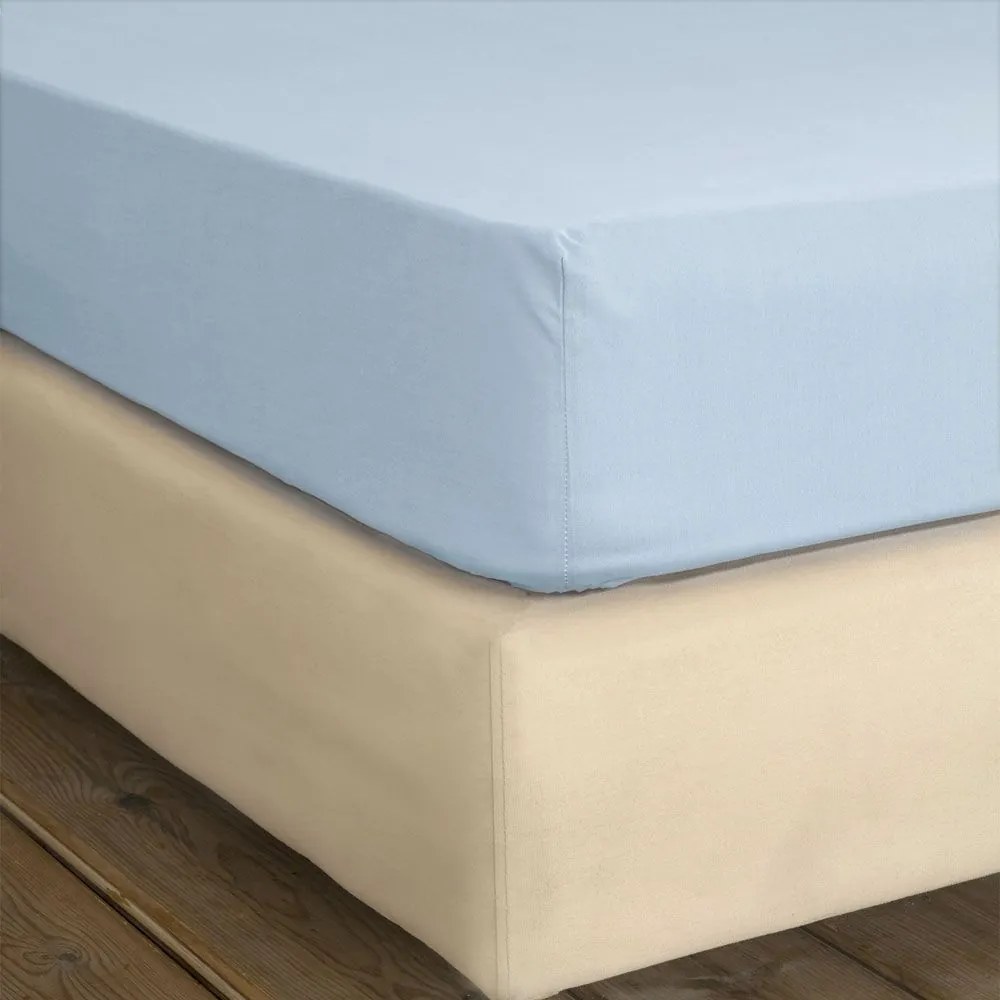 Σεντόνι Unicolors Baby Blue Nima Υπέρδιπλo 240x260cm 100% Βαμβάκι