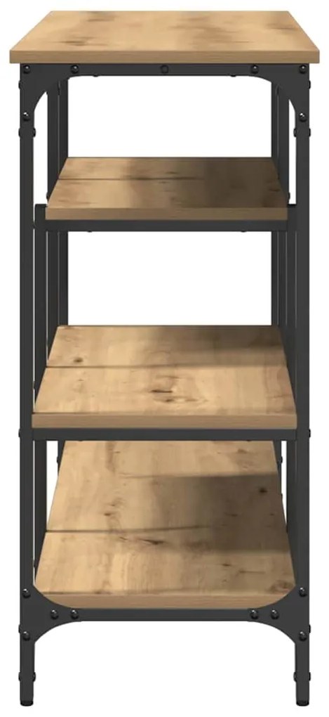 vidaXL Τραπέζι Κονσόλας με ράφι artisan δρυς 100 x 35 x 75 εκ.