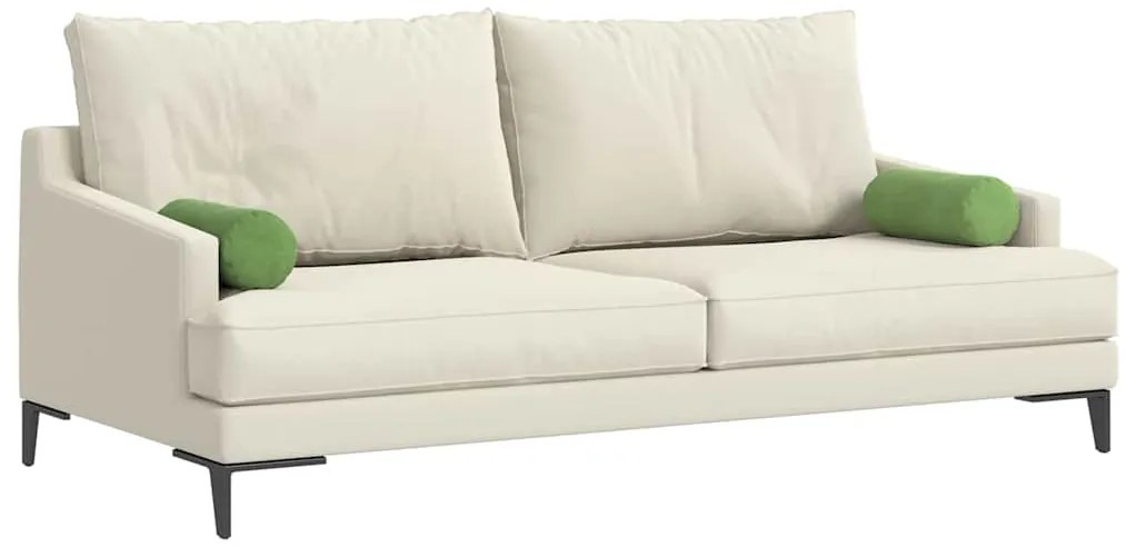 vidaXL Μαξιλάρια Στήριγμα 2 pcs Ανοιχτό Πράσινο Ø 15 x 40 εκ