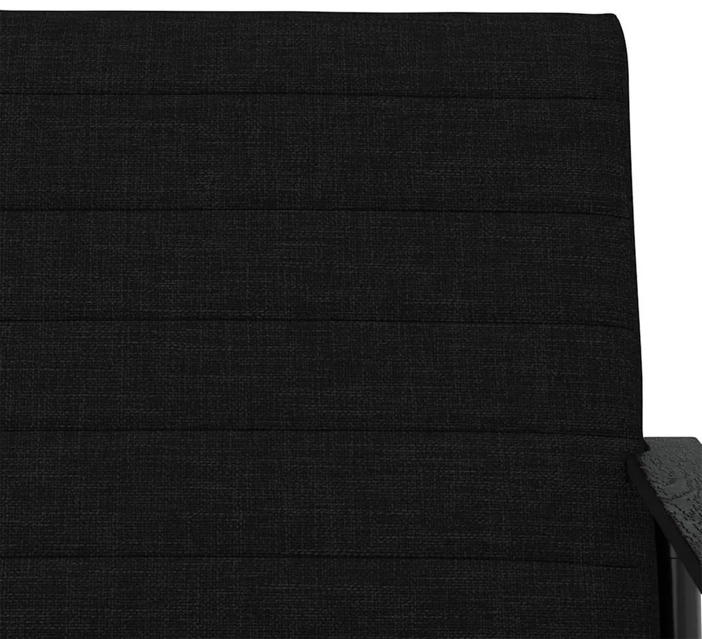 vidaXL Πολυθρόνα Μαύρο 59 x 75 x 78 εκ ύφασμα