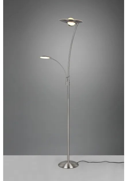 Επιδαπέδιο Φωτιστικό 1xLED 29W 1xLED 6,5W Νίκελ Ματ Ροοστάτης 3CCT Granby 424310207 Trio Lighting-424310207-Νίκελ Ματ 424310207