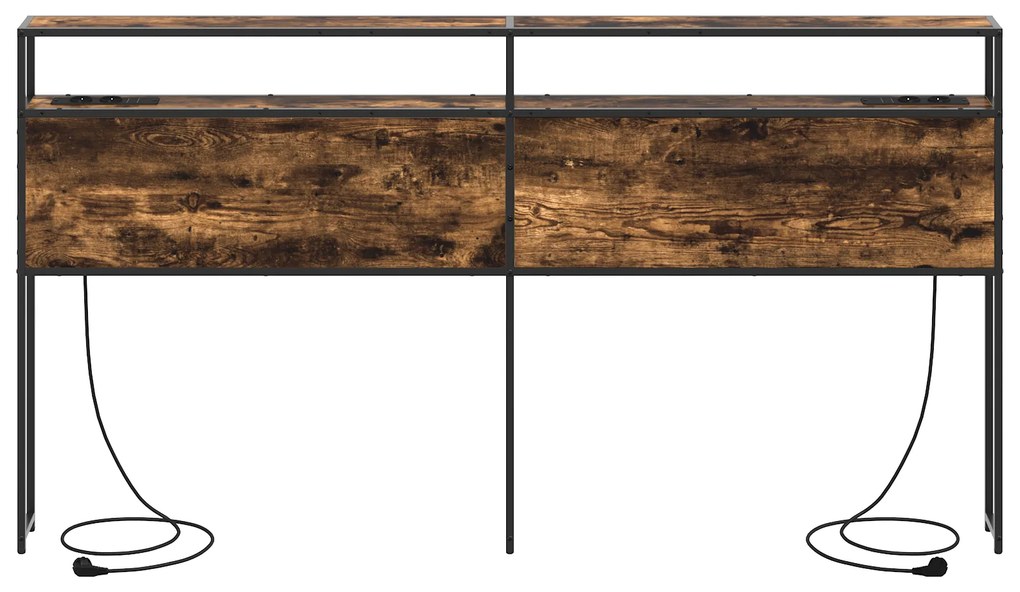 vidaXL Κεφαλάρι Αποθήκης Καπνιστή δρυς 180 cm Επεξεργασμένο ξύλο