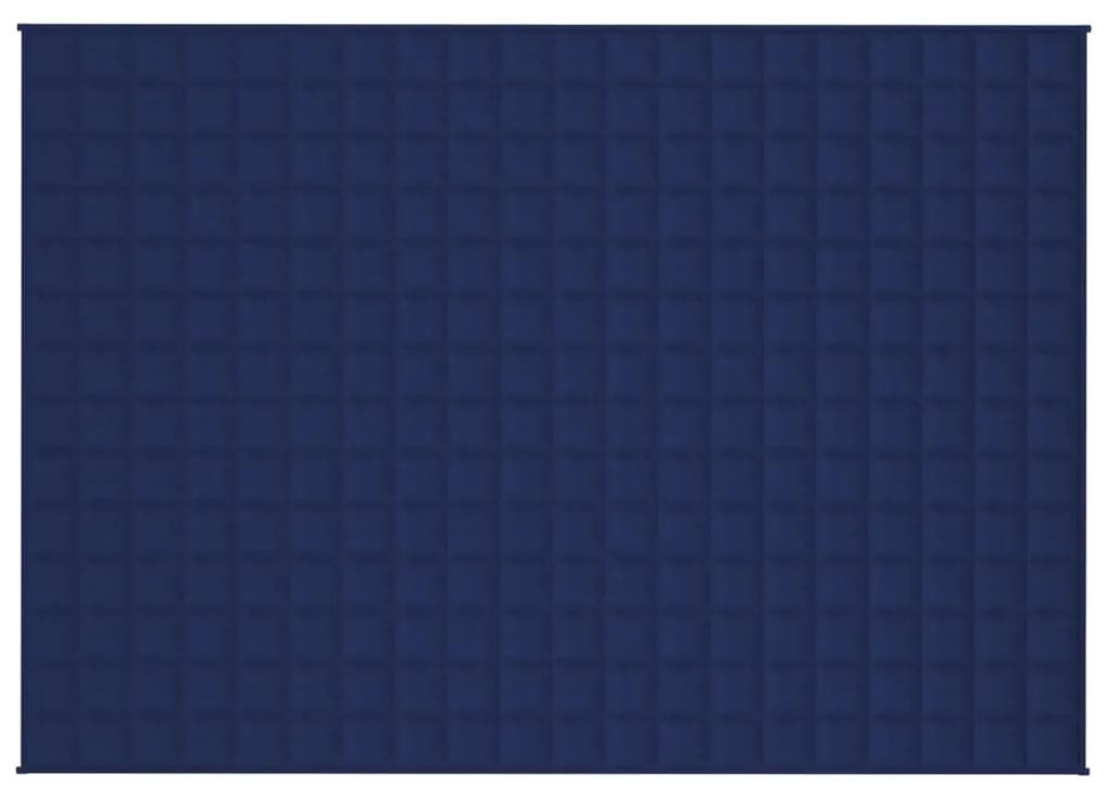 vidaXL Κουβέρτα Βαρύτητας Μπλε 135 x 200 εκ. 6 κ. Υφασμάτινη