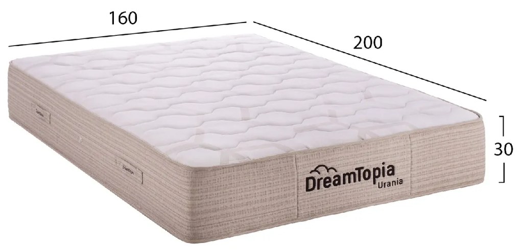 ΣΤΡΩΜΑ DREAMTOPIA, σειρά URANIA HM659.160 POCKET SPRING 160X200x30Yεκ.