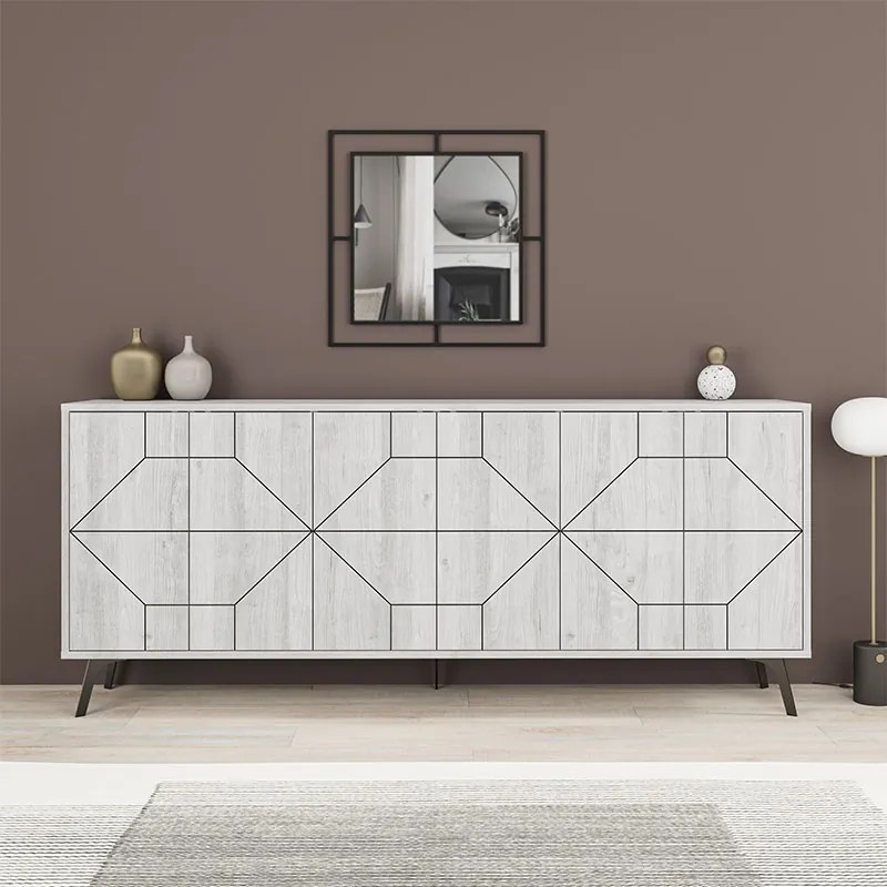 ΜΠΟΥΦΕΣ DUNE MEGAPAP ΧΡΩΜΑ ΛΕΥΚΟ ΑΝΤΙΚΕ 184X35X77,4ΕΚ.