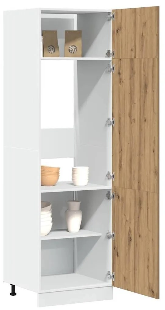 Ντουλάπι ψυγείου Artisan Oak 60x57x207 cm Κατασκευασμένο ξύλο - Καφέ