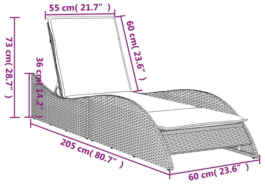 ΞΑΠΛΩΣΤΡΑ ΑΝ. ΓΚΡΙ 60X205X73 ΕΚ. ΣΥΝΘΕΤΙΚΟ ΡΑΤΑΝ ΜΕ ΜΑΞΙΛΑΡΙ 368283