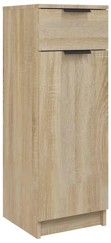 vidaXL Ντουλάπι Μπάνιου Sonoma Δρυς 32x33,5x90 εκ. Επεξεργασμένο Ξύλο