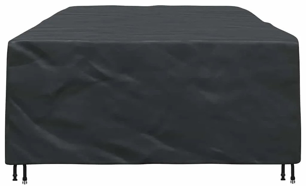 vidaXL Κάλυμμα επίπλων εξωτερικού χώρου Μαύρο 305 x 190 x 85 εκ. 210D