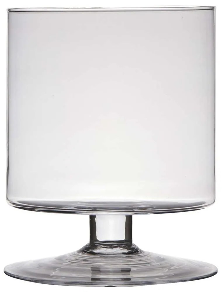 Βάζο Με Πόδι 04.18029 Φ19x24cm Γυάλινο Clear Glass