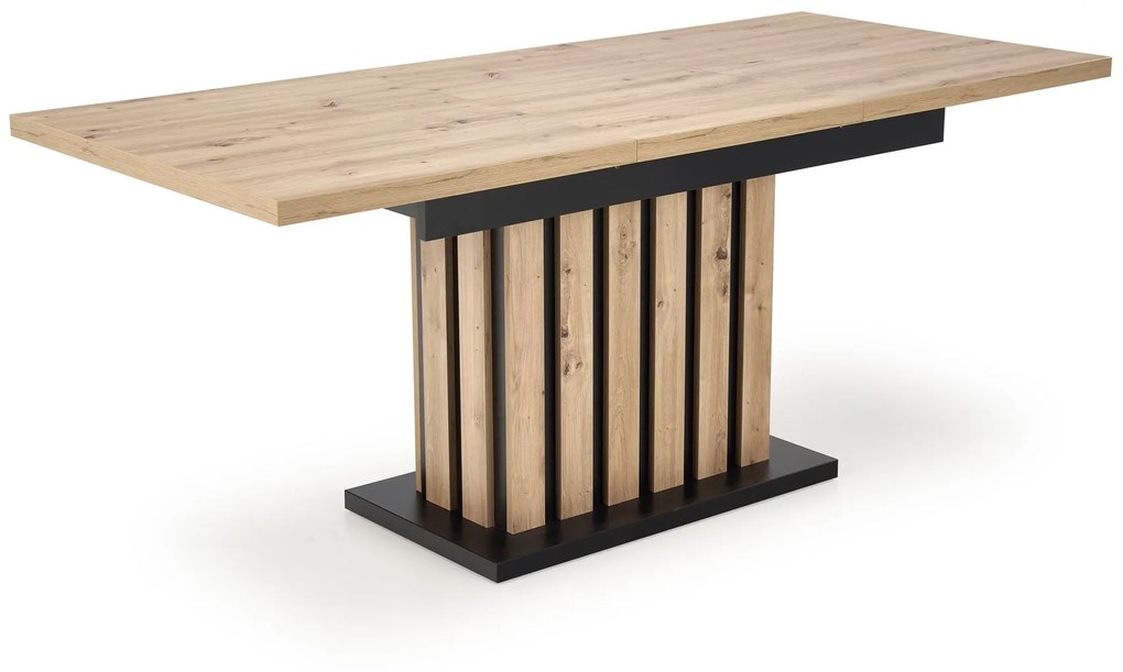 LAMELLO extension table, artisan oak / black