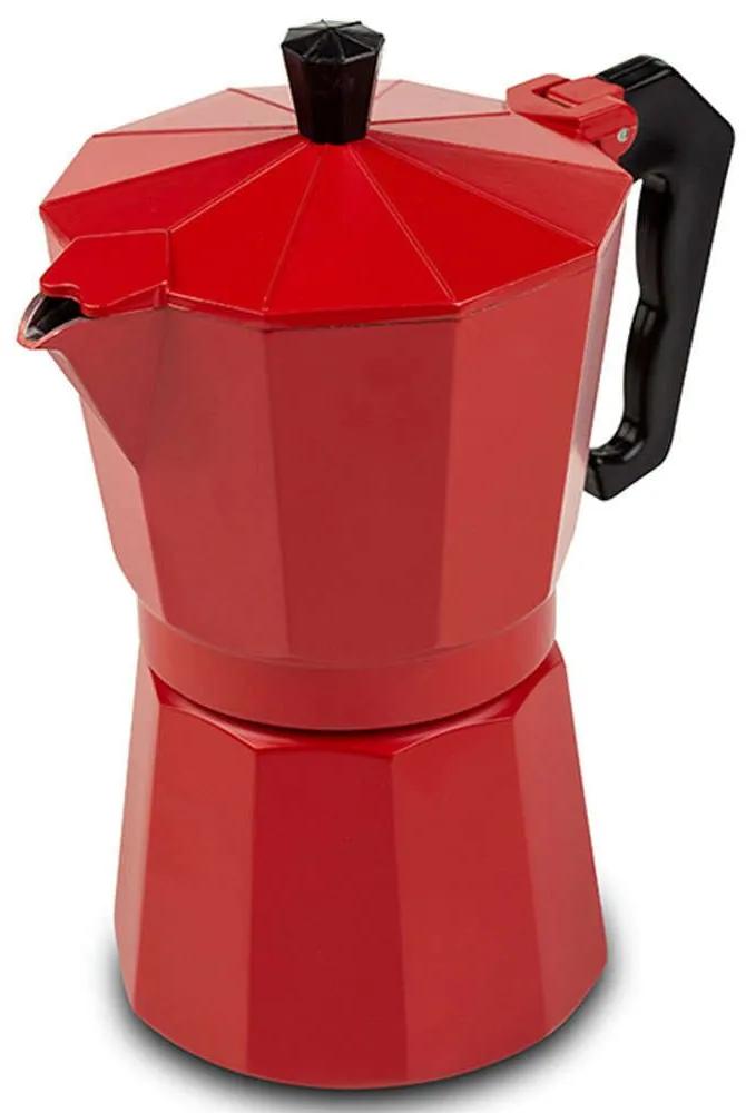 Καφετιέρα Espresso Taurus 10-174-003 16,5x10x18,5cm 300ml Red-Black Nava Αλουμίνιο
