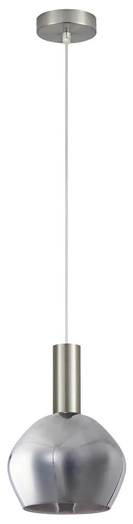 Φωτιστικό Οροφής Μονόφωτο Homelighting 77-8399 Nickel/White