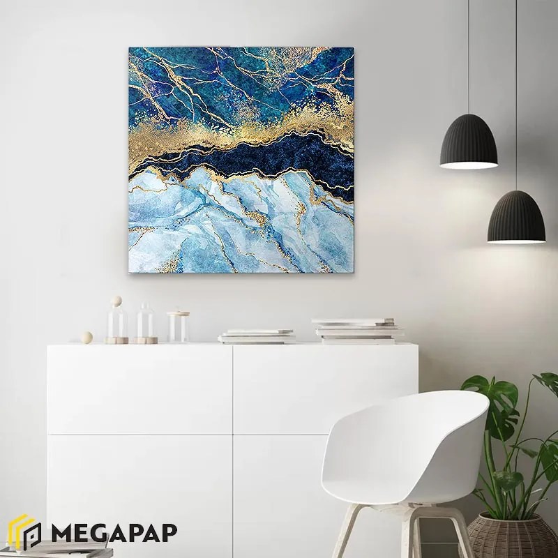 ΠΙΝΑΚΑΣ ΣΕ ΚΑΜΒΑ "DEEP BLUE" MEGAPAP ΨΗΦΙΑΚΗΣ ΕΚΤΥΠΩΣΗΣ 50X50X3ΕΚ.