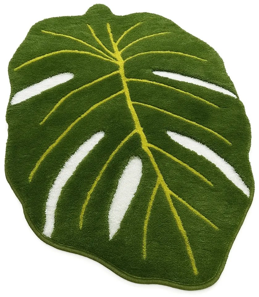 Πατάκι Μπάνιου Frunze 359CHL5382 Green-White L'essentiel Maison 80X120 Acrylic