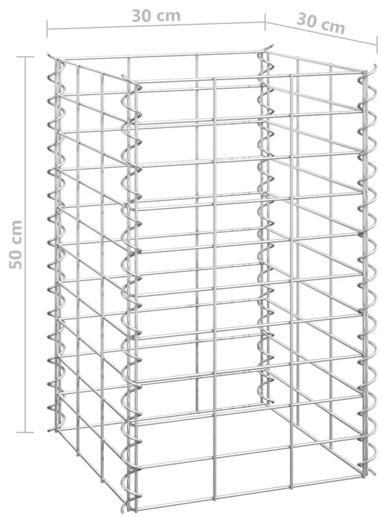 vidaXL Συρματοκιβώτια-Γλάστρες Υπ. 4τεμ 30x30x50/100/150/200εκ Σιδερ.