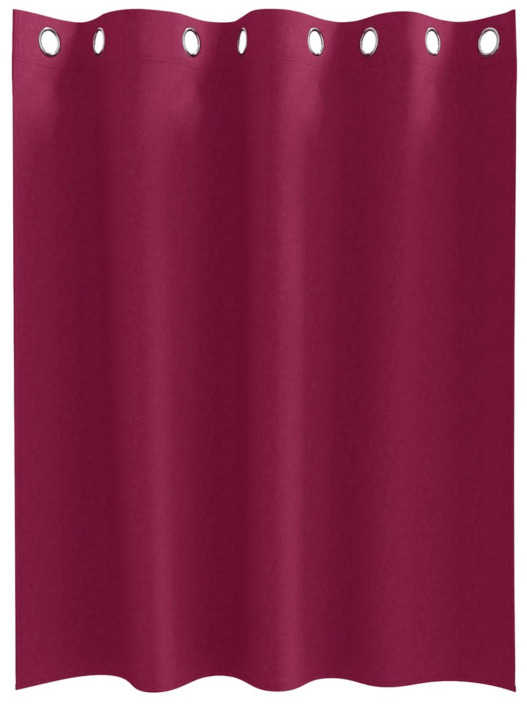 vidaXL Κουρτίνες με κουρτίνες 2 pcs Κόκκινο 140 x 140 cm Πολυεστέρας