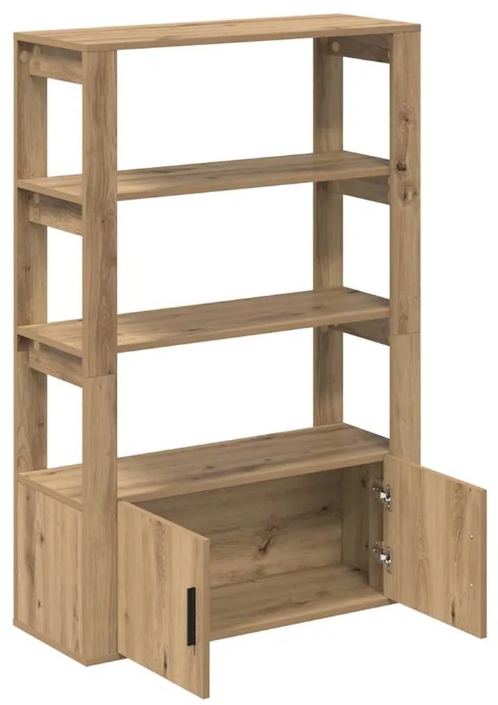 vidaXL Πλαϊνό γραφείο artisan δρυς 30 x 80 x 119.5 εκ