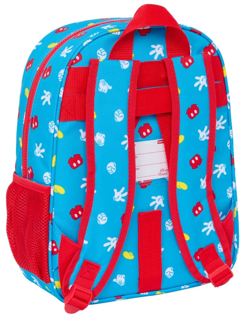 Σχολική Τσάντα Mickey Mouse Clubhouse Fantastic Μπλε Κόκκινο 26 x 34 x 11 cm