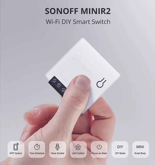 SONOFF Smart διακόπτης MINIR2, two-way, WiFi