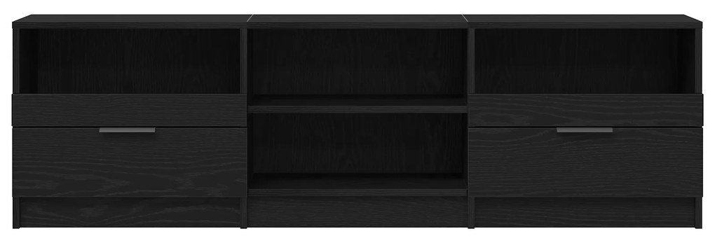 vidaXL Ντουλάπα τηλεόρασης Μαύρο Δρυς 150x33,5x45 εκ Επεξεργασμένο ξύλο
