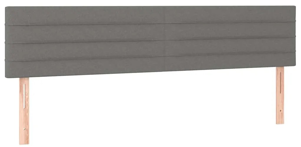 vidaXL Κρεβάτι Boxspring με Στρώμα Μαύρο 120x190 εκ. Υφασμάτινο