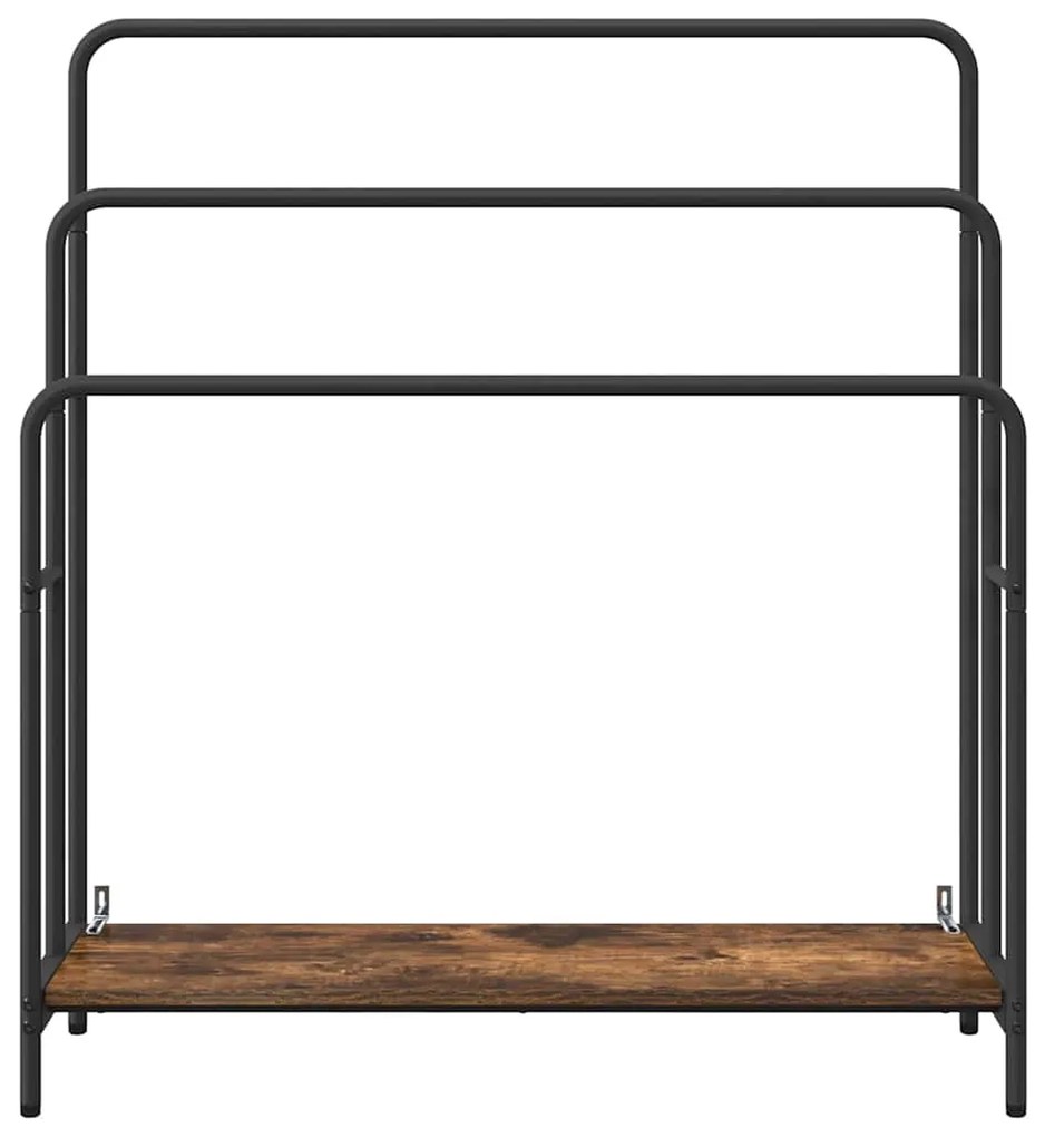 vidaXL Ράφι Ρούχων με ράφι Καπνιστό Δρύς 90 x 30 x 100,5 εκ.