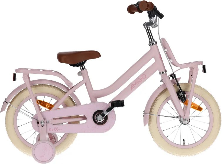 Bella 14 Inch 24 cm Girls Coaster Brake PinkAMIGO