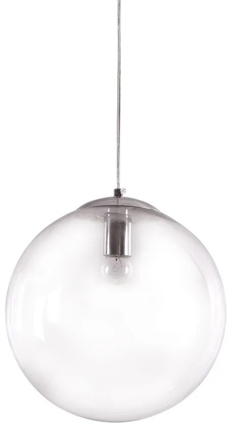 Φωτιστικό Οροφής 77-3704 SE4000-1 Chiara Clear Glass - Chrome Homelighting Glass