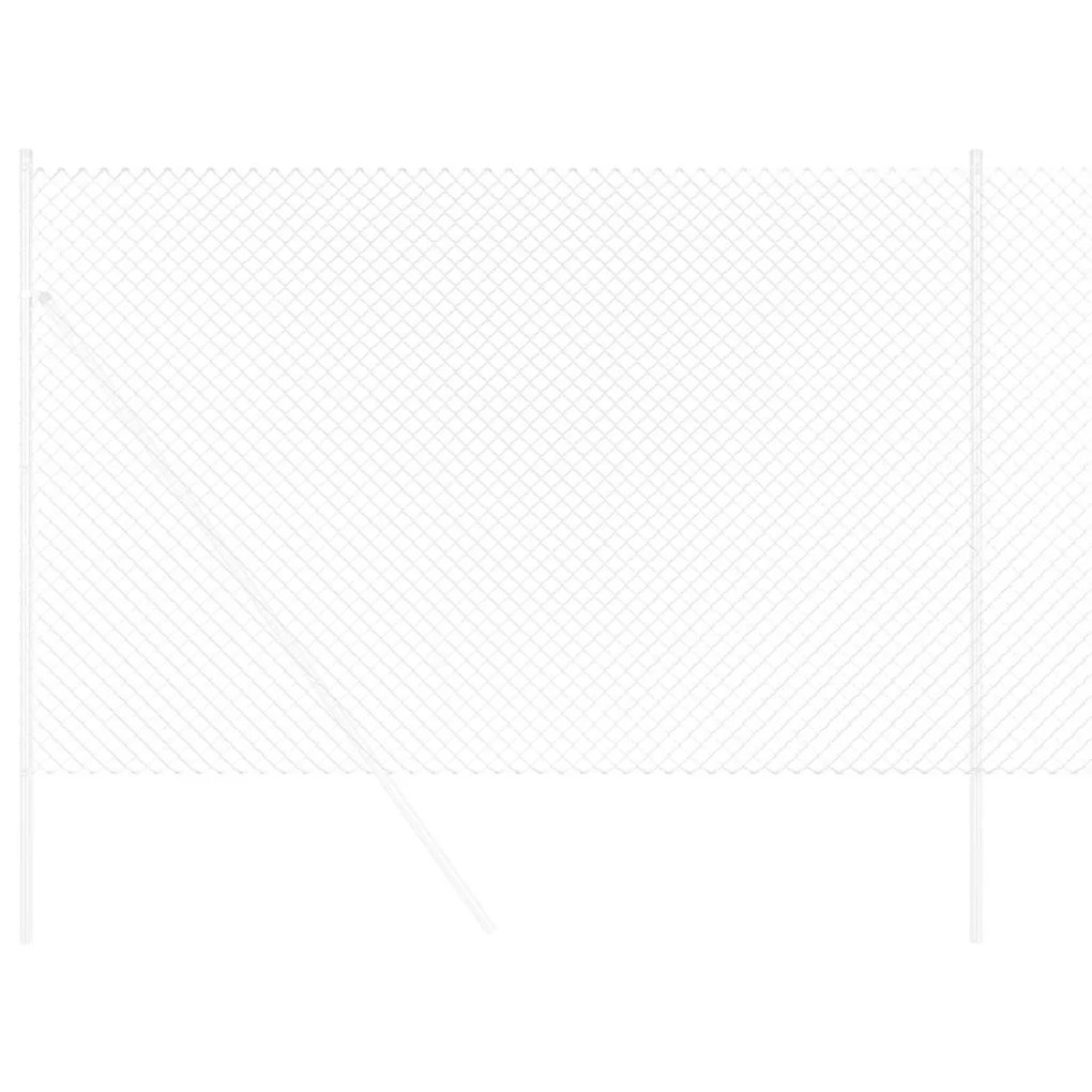 vidaXL Συρματόπλεγμα περίφραξης Ασημί 10 x 1.6 m Γαλβανισμένος χάλυβας