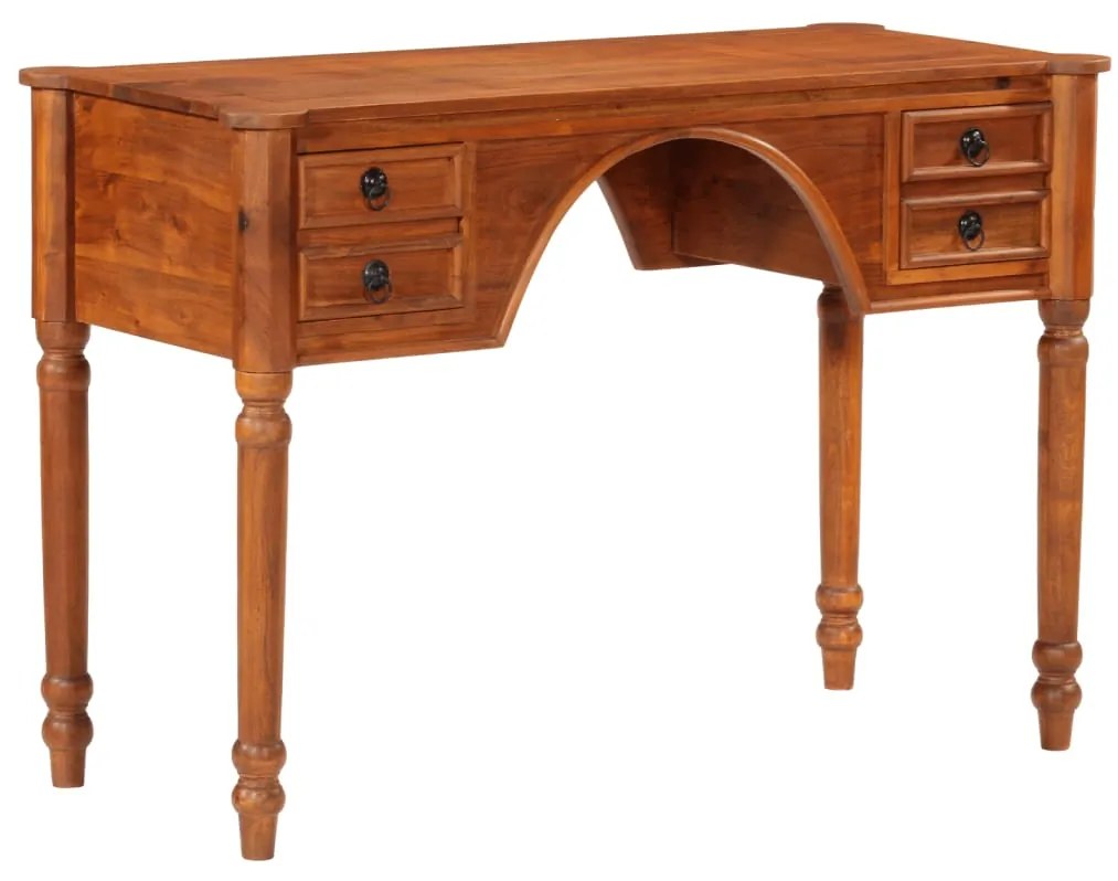 vidaXL Γραφείο με Συρτάρια 110 x 50 x 76 εκ. από Μασίφ Ξύλο Ακακίας