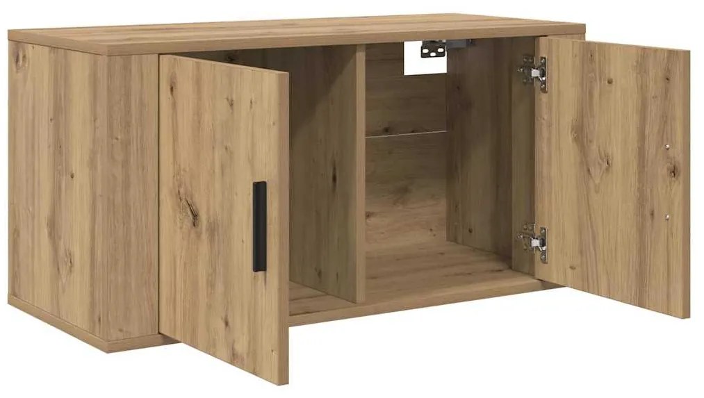 vidaXL Κρεμαστό Ντουλάπι Τηλεόρασης artisan δρυς 80 x 34.5 x 40 εκ