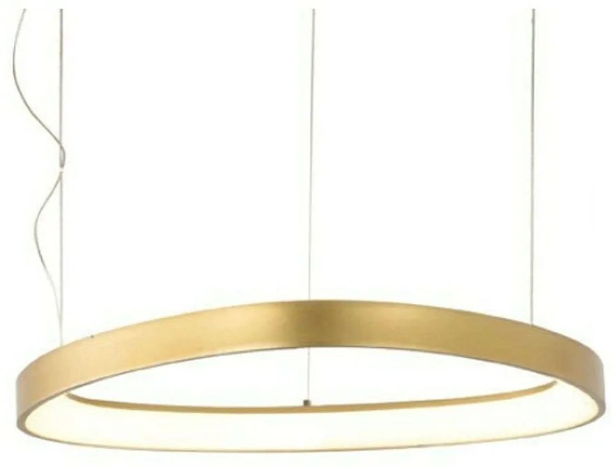 Φωτιστικό Οροφής Harmony BR97LEDP60GD 54W Led Φ60cm 120cm Gold Aca Aluminium